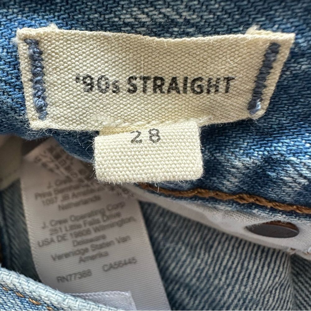 MADEWELL The '90s Straight Jean Mercer Wash Rigid Size 28 - Picture 7 of 16